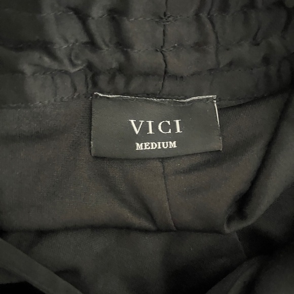 Black Halter Ruffle Mini Dress Small • Open Back • Fairycore Coachella Flowy Tie - Picture 13 of 14